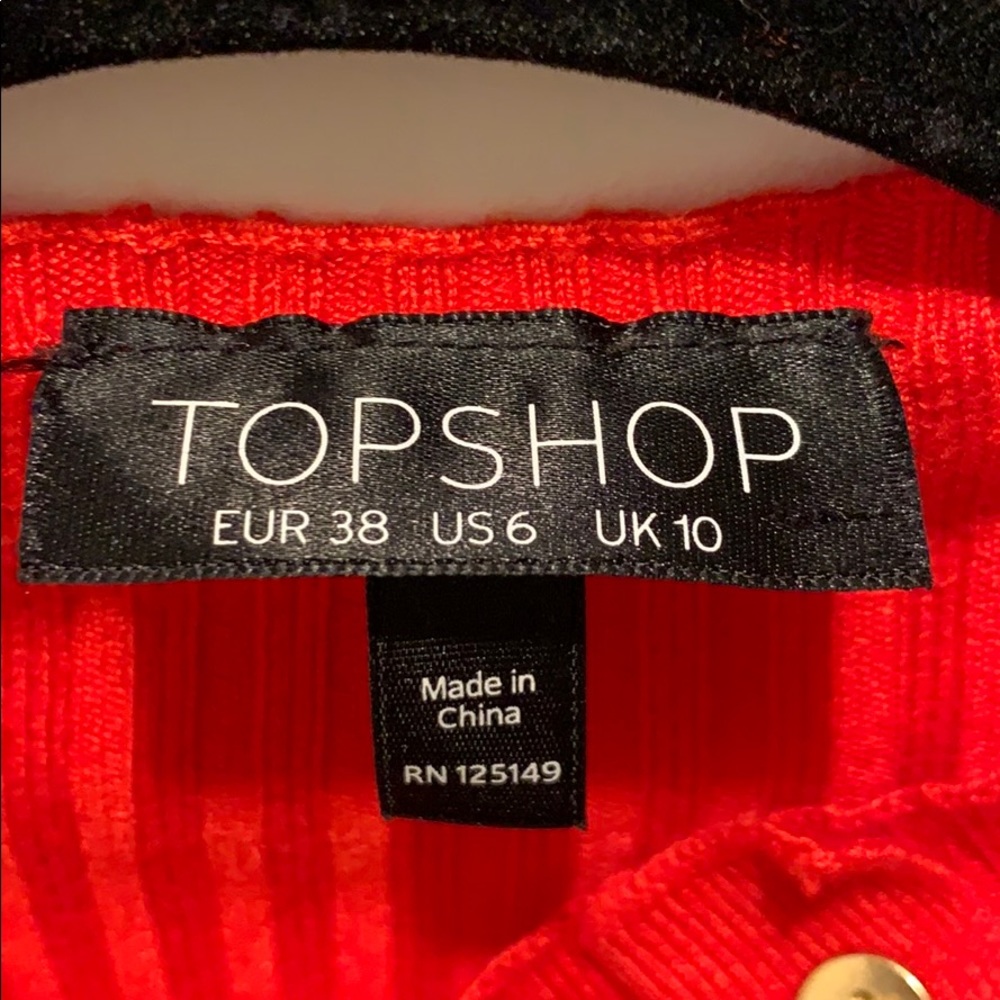 Topshop Side Button Rib Sweater - Picture 7 of 8
